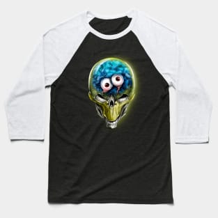 alien skull with eyes Baseball T-Shirt